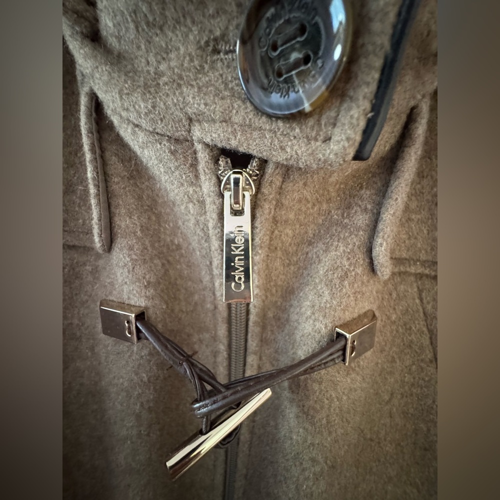 Wool hooded Calvin Klein Cape size XL - Picture 10 of 13